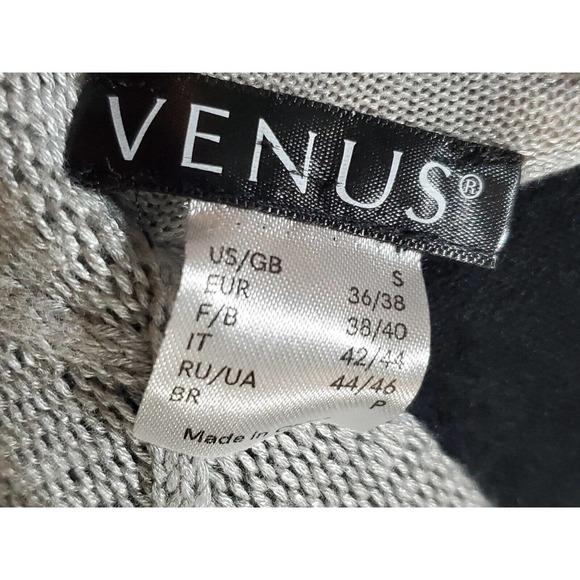 Venus Women's Gray Cowl Neck Long Raglan Sleeve Casual Knee Length Dress Small - Picture 8 of 13